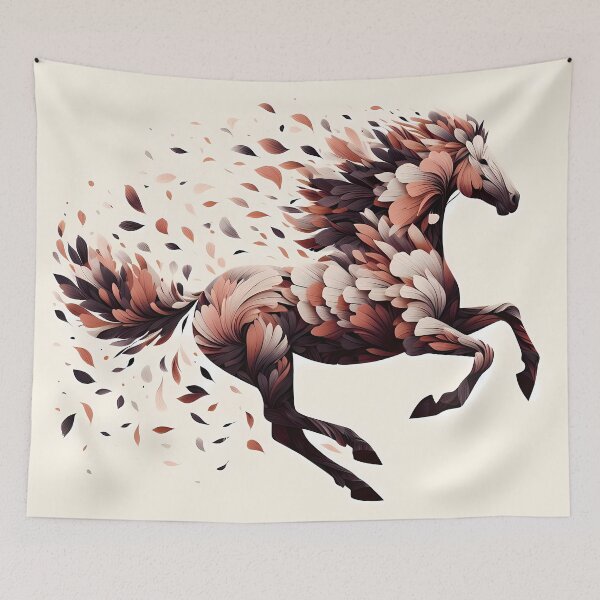 Item preview, Horse Made of Petals, Ai Generated Art  designed and sold by ACC .