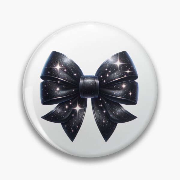 Item preview, Simple pretty sparkly black big bow stickers and more designed and sold by CRandRRstickers.