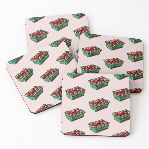 Item preview, Fresh Bushel of Strawberries Art | Vibrant Fruit Illustration designed and sold by litchick1977.