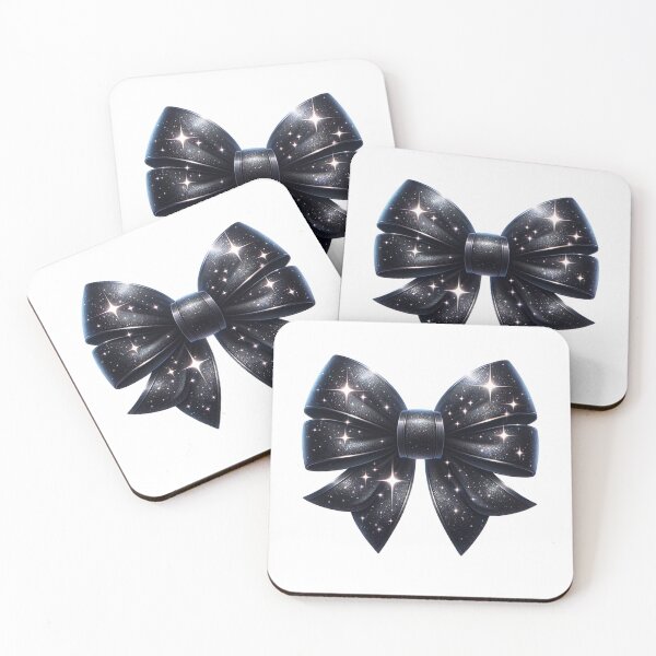Item preview, Simple pretty sparkly black big bow stickers and more designed and sold by CRandRRstickers.