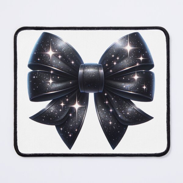 Item preview, Simple pretty sparkly black big bow stickers and more designed and sold by CRandRRstickers.