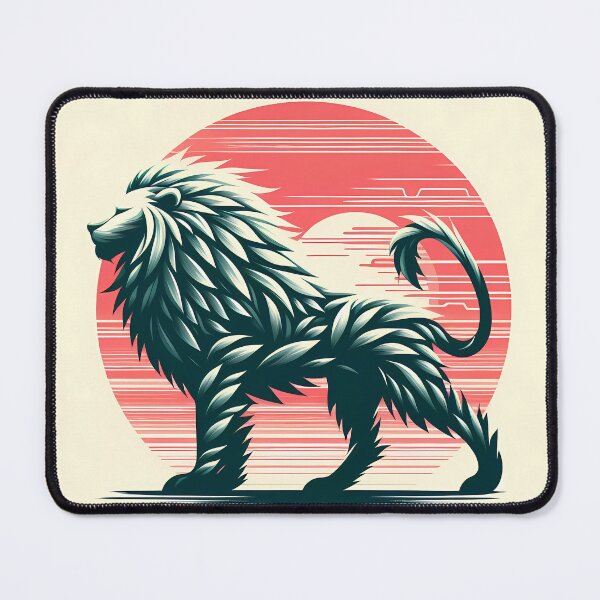 Item preview, Lion Made of Leaves, Ai Generated Art designed and sold by ACC .