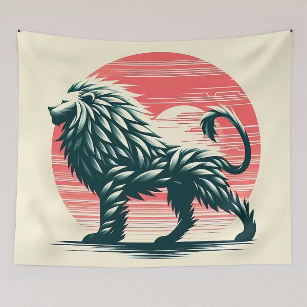 Item preview, Lion Made of Leaves, Ai Generated Art  designed and sold by ACC .