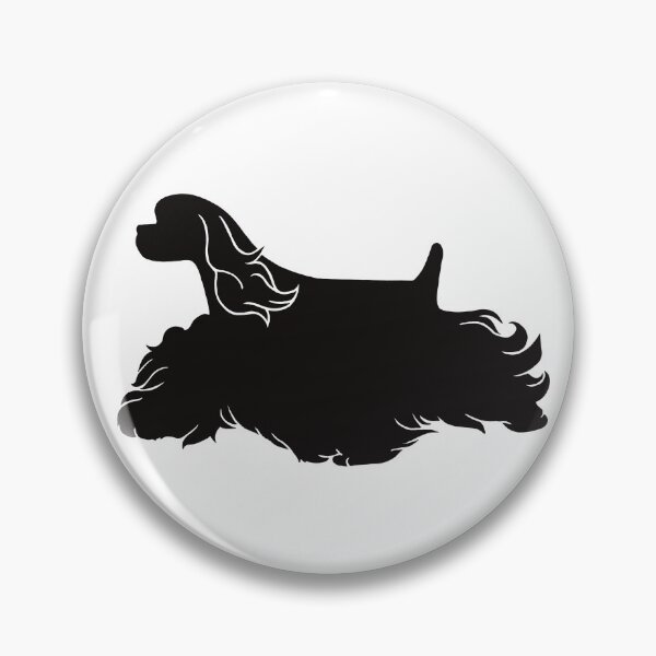 Item preview, American Cocker Spaniel Black silhouette  designed and sold by Spinyflowerart.