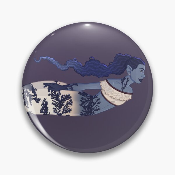 Item preview, Dendritic Agate Mermaid designed and sold by ellemomo-arts.