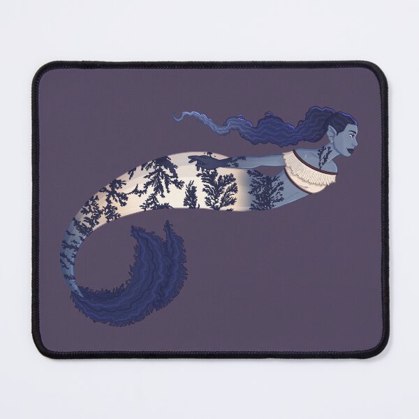 Item preview, Dendritic Agate Mermaid designed and sold by ellemomo-arts.
