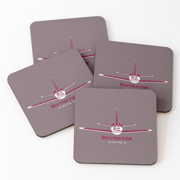Item preview, Destination New York City NY Airplane Airport Logo  designed and sold by Lartheviking.