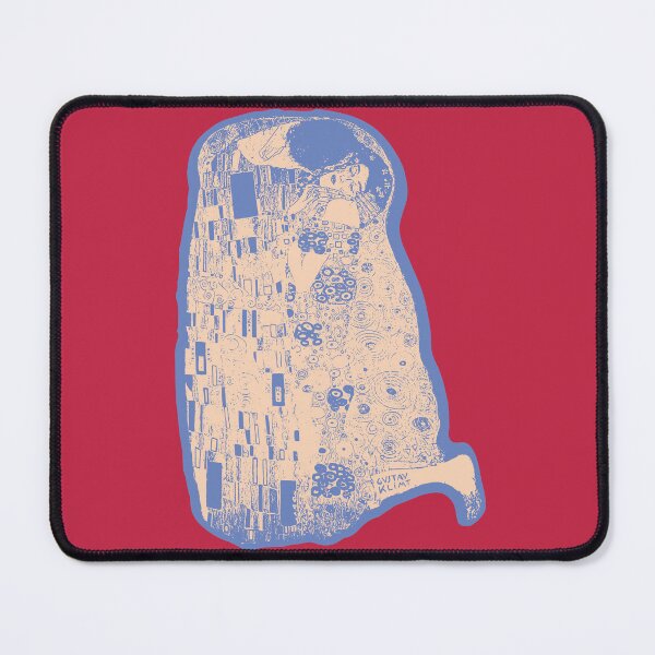 Item preview, Klimt - The Kiss - minimalized Classic Art Pattern BLUE, PEACH, MAGENTA designed and sold by pelagio.