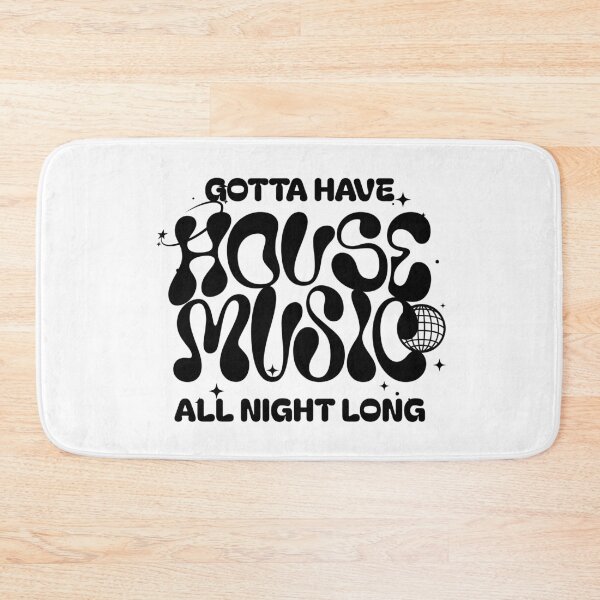 Item preview, HOUSE MUSIC  - Gotta Have Y2K Font (black)  designed and sold by Discothreadz.