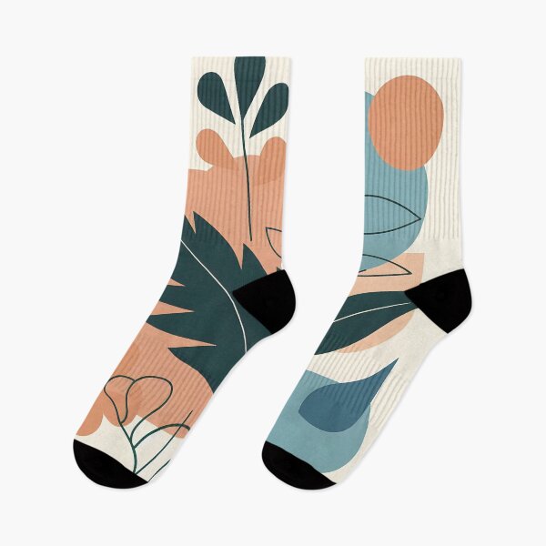 Item preview, Minimalist Design in Peach and Teal designed and sold by MoodyMuseArt.