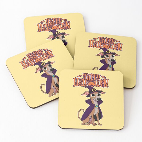 Item preview, Cute Iggy Whippet Witch - Halloween Cartoon Design designed and sold by Iluvmygreyhound.