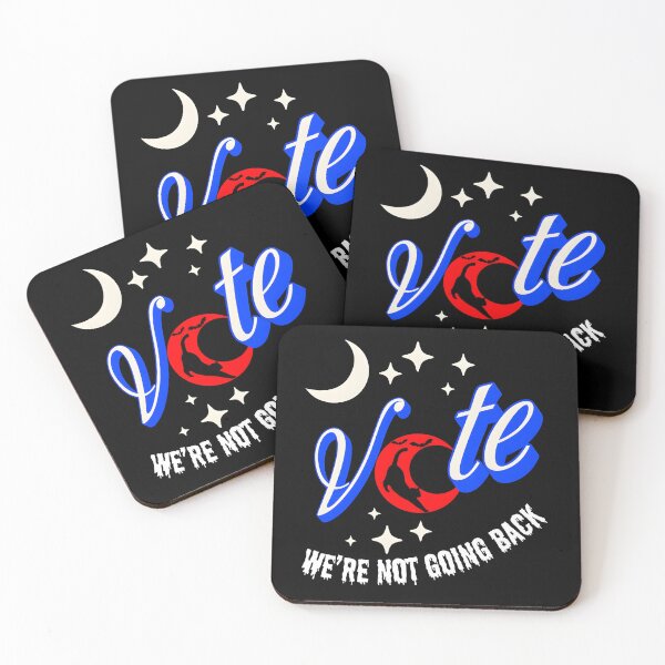 Item preview, Vote We're not going back, voting prevents unwanted presidencies, funny political, for the people, kamala harris and tim walz, funny election designed and sold by A3-Creations.