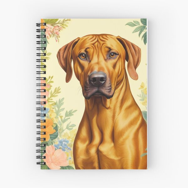Item preview, Rhodesian Ridgeback Floral Portrait Painting designed and sold by ChaosReigns91.