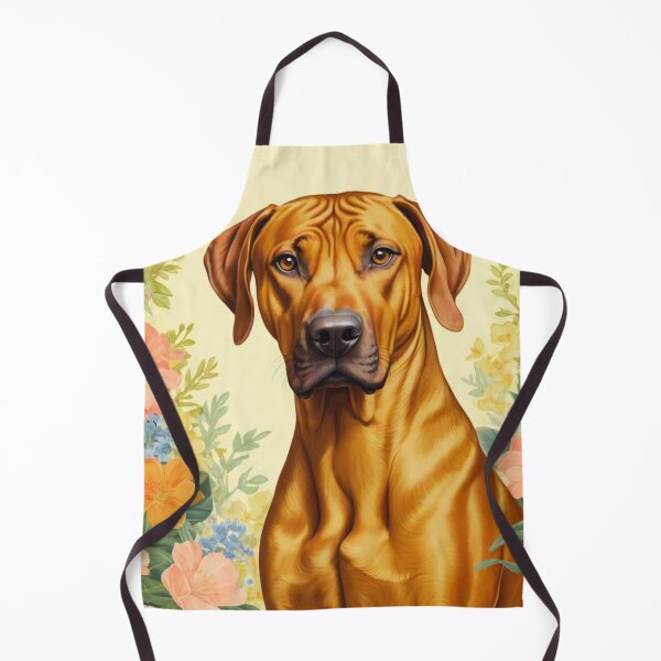 Item preview, Rhodesian Ridgeback Floral Portrait Painting designed and sold by ChaosReigns91.