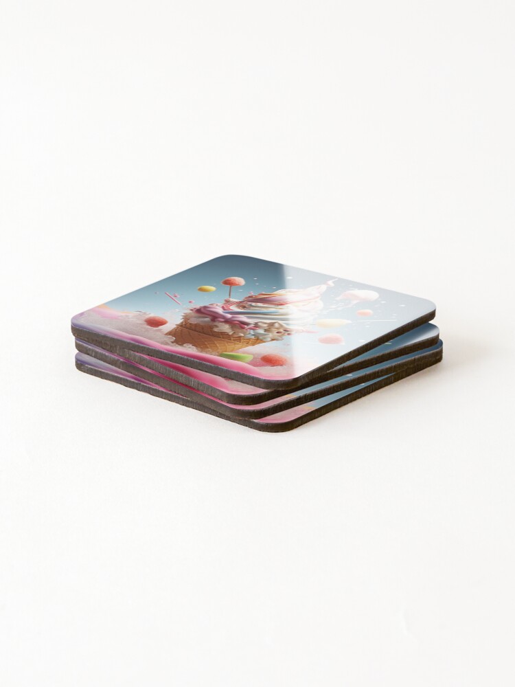 Thumbnail 4 of 5, Coasters (Set of 4), exploding food designed and sold by SheldonLin.