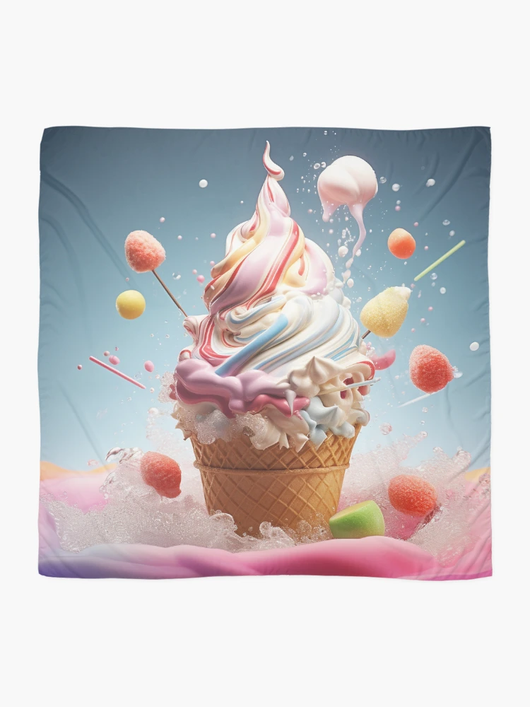 Thumbnail 2 of 3, Scarf, exploding food designed and sold by SheldonLin.