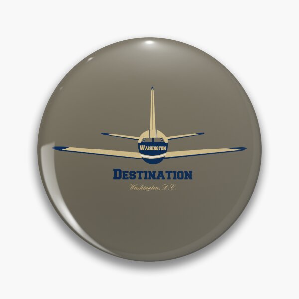 Item preview, Destination Washington D.C. Airplane Airport Logo  designed and sold by Lartheviking.