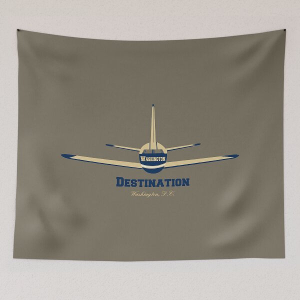 Item preview, Destination Washington D.C. Airplane Airport Logo  designed and sold by Lartheviking.