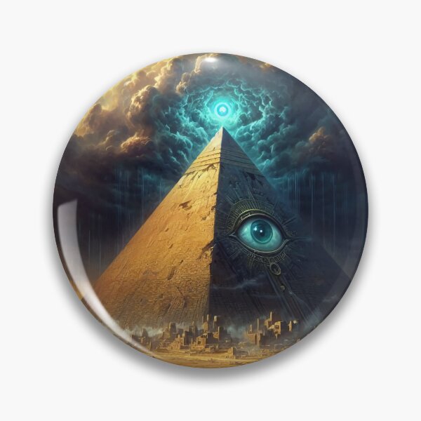 Item preview, Mystic Blue Pyramid Art designed and sold by Nostalgia Busters.