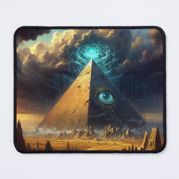 Item preview, Mystic Blue Pyramid Art designed and sold by Nostalgia Busters.