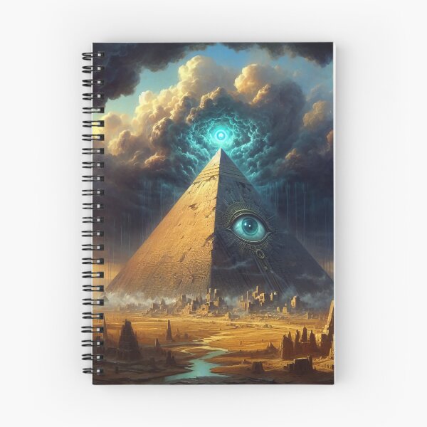 Item preview, Mystic Blue Pyramid Art designed and sold by Nostalgia Busters.