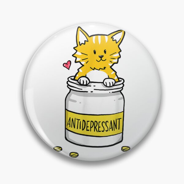 Item preview, Antidepressant Depressive Anxiety Pills Cat Cute  designed and sold by Peggy-Fashion.