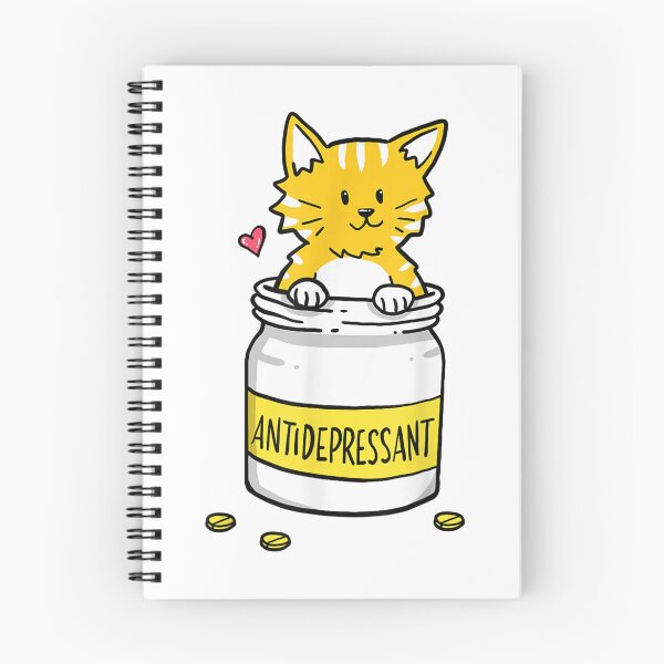 Item preview, Antidepressant Depressive Anxiety Pills Cat Cute  designed and sold by Peggy-Fashion.