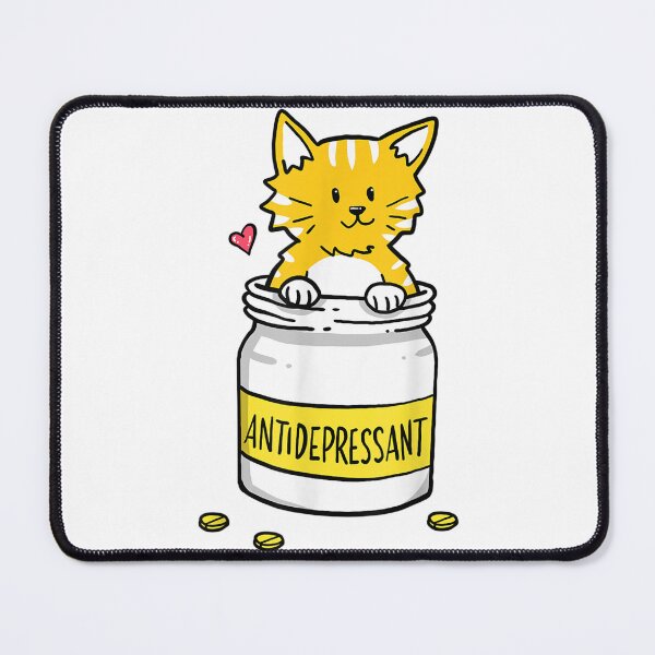 Item preview, Antidepressant Depressive Anxiety Pills Cat Cute  designed and sold by Peggy-Fashion.