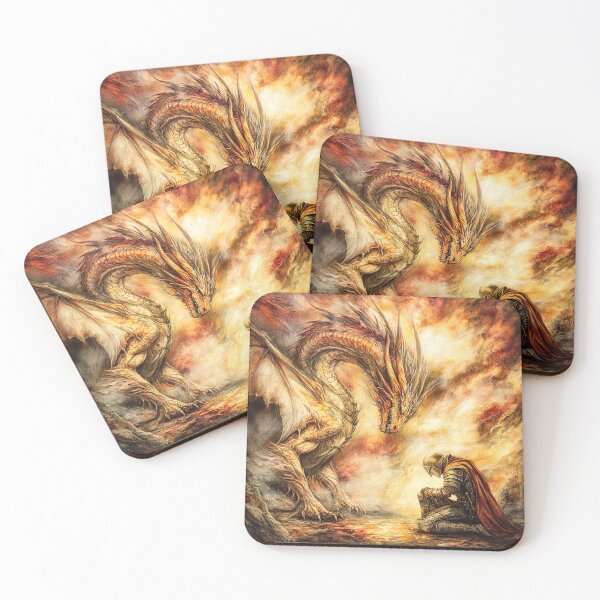 Item preview, Dragon and Knight - Devotion designed and sold by Elbenlady.