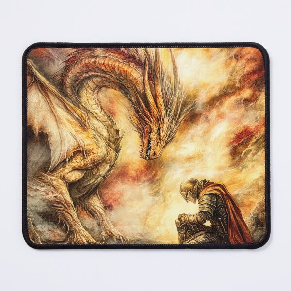 Item preview, Dragon and Knight - Devotion designed and sold by Elbenlady.
