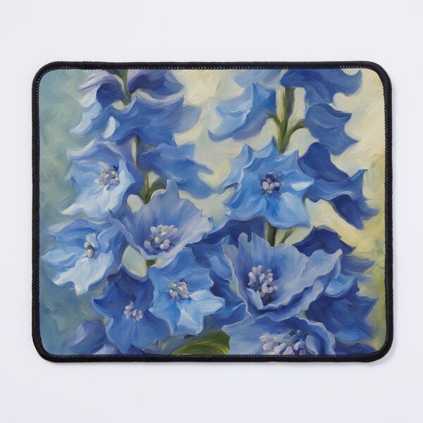 Item preview, Blue Delphinium Blooming Flowers designed and sold by Glimmersmith.