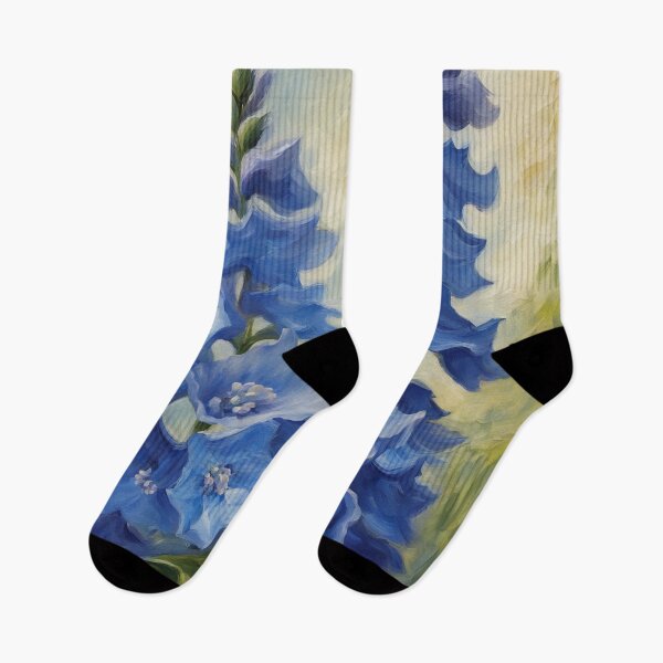 Item preview, Blue Delphinium Blooming Flowers designed and sold by Glimmersmith.
