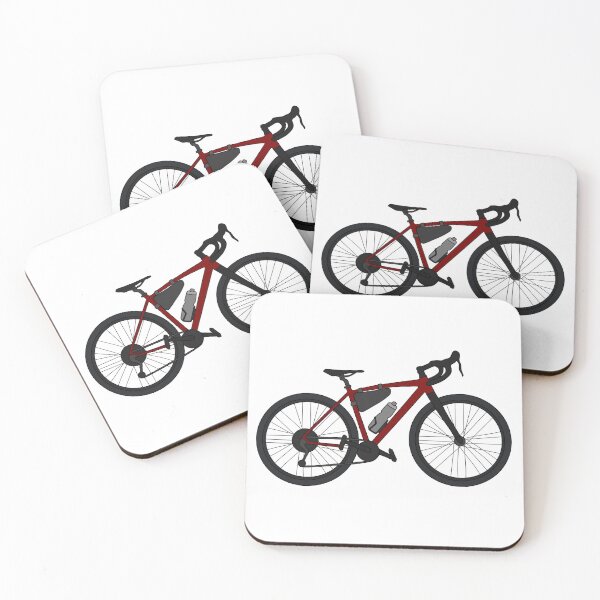 Artikelvorschau, Dropbar Rotes Gravelbike entworfen und verkauft von CaffeinatedGearhead.