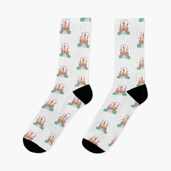Item preview, Colourful castle with towers and stairs designed and sold by rasagamastore.