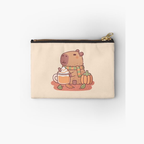 Item preview, Cute Capybara Pumpkin Spice Latte Autumn Season designed and sold by rustydoodle.