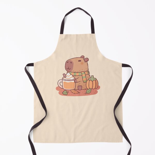 Item preview, Cute Capybara Pumpkin Spice Latte Autumn Season designed and sold by rustydoodle.