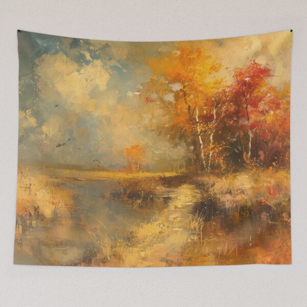 Item preview, Atmospheric Autumn Landscape designed and sold by NeoNebulaArt.