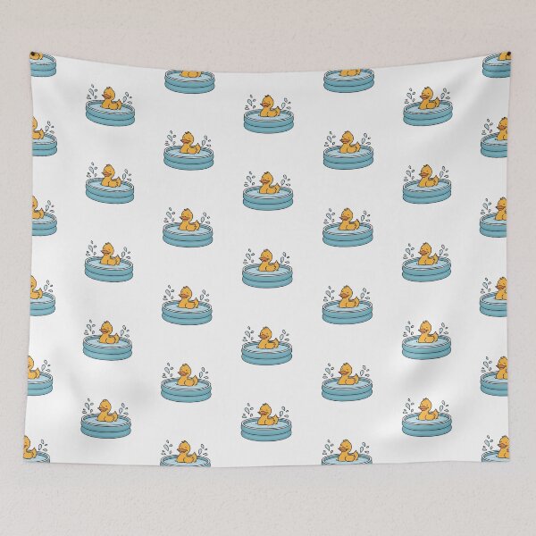 Item preview, happy duck bathe in an inflatable pool designed and sold by rasagamastore.