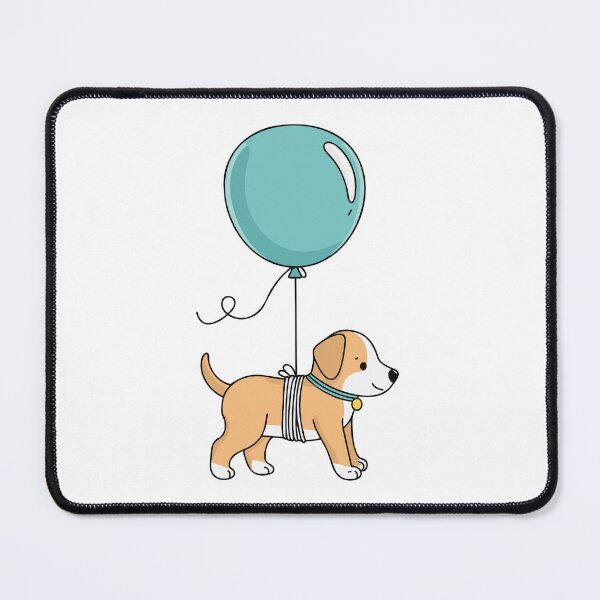 Item preview, cute puppy with flying balloon designed and sold by rasagamastore.