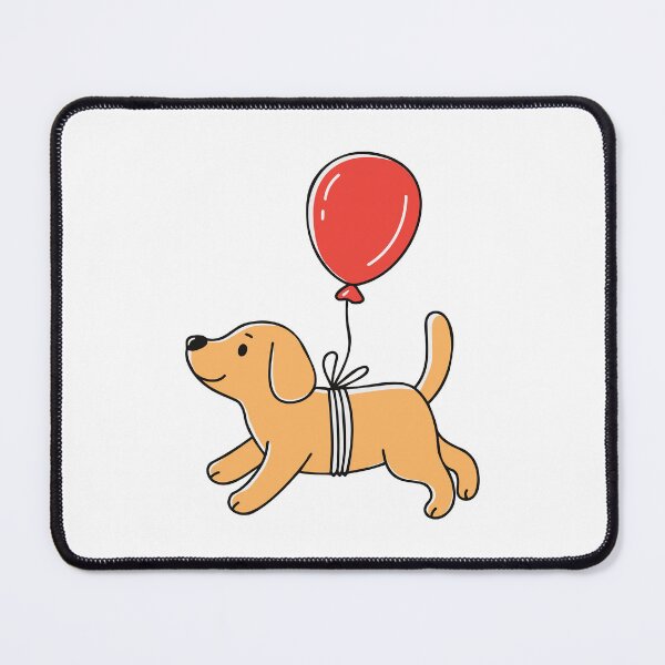 Item preview, cute puppy with flying balloon designed and sold by rasagamastore.