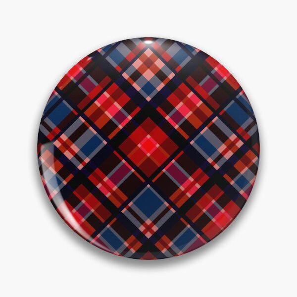 Item preview, red blue checkered pattern print designed and sold by fuzzyfox.