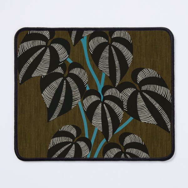 Item preview, Tropical Leaf Vine - Brown & Blue designed and sold by Sarah Thorpe Designs .