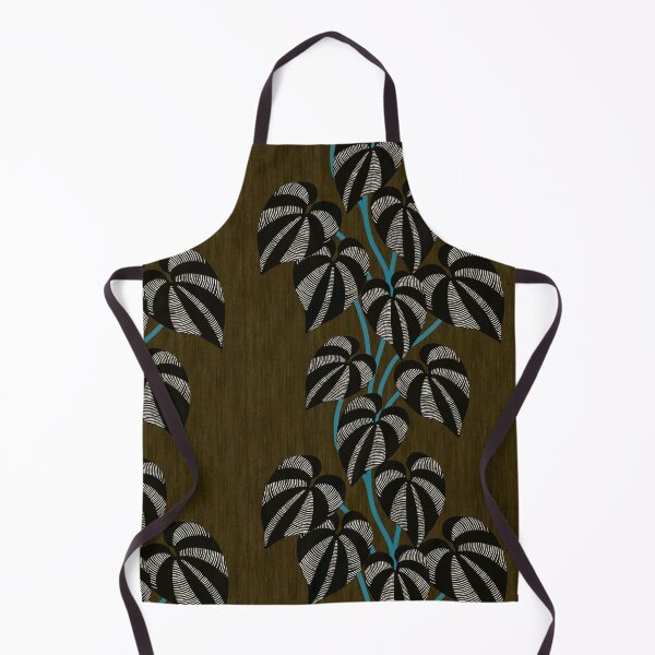 Item preview, Tropical Leaf Vine - Brown & Blue designed and sold by Sarah Thorpe Designs .