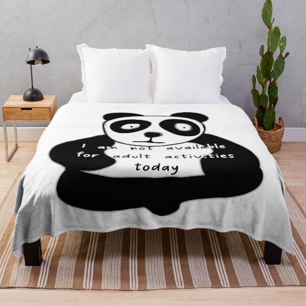 Item preview, Panda not available for adult activities  designed and sold by Wasted Potential ink.