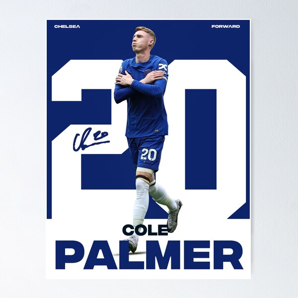 Item preview, Cole Palmer poster designed and sold by s8mePrints.