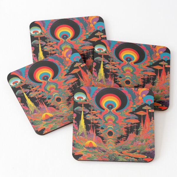 Item preview, Trippy Vintage 1960s Psychedelic Retro Artwork designed and sold by HLPsychDesigns.