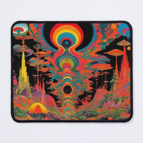 Item preview, Trippy Vintage 1960s Psychedelic Retro Artwork designed and sold by HLPsychDesigns.