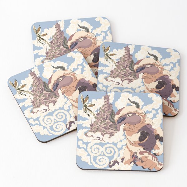 Item preview, Bisons and lemur flying in the clouds  designed and sold by MariaPencilArt.