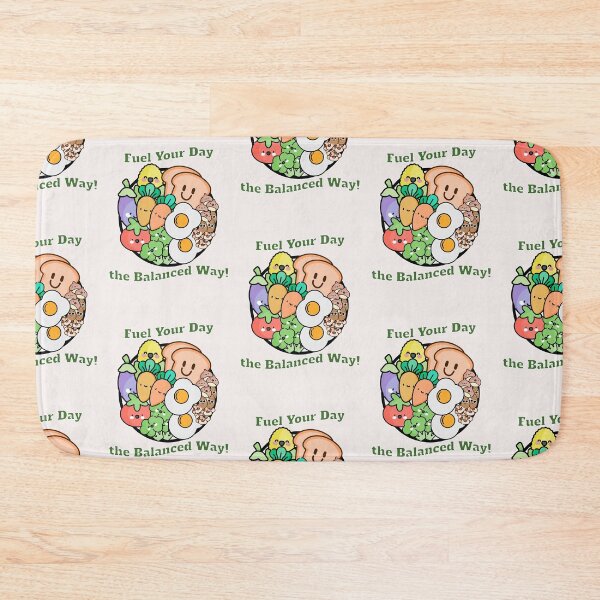 Item preview, Fuel Your Day the Balanced Way-Healthy Eating Plate designed and sold by KaysUplifting.
