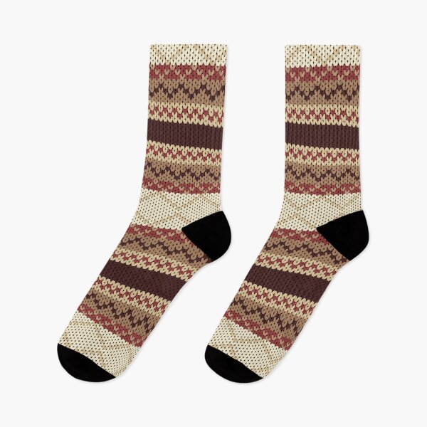 Item preview, Cozy earth tone color knitting seamless pattern designed and sold by teaw-teaw.